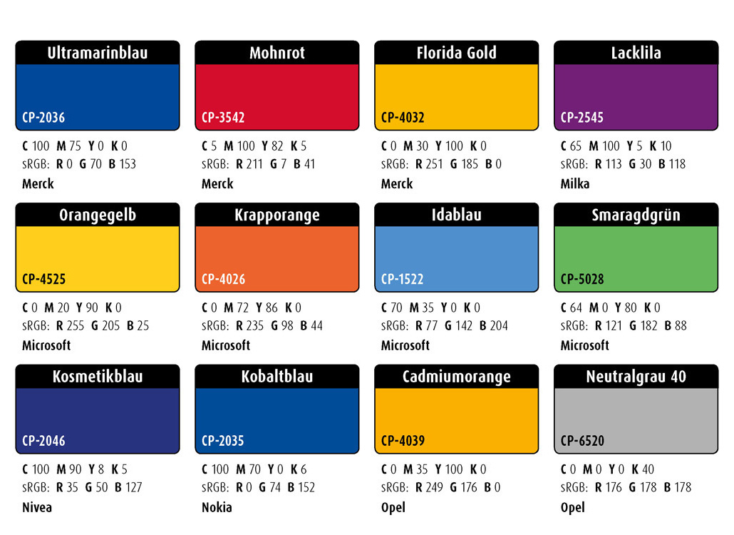 Farbwelten-Set-68: CI-Farben (Corporate-Identity-Farben)