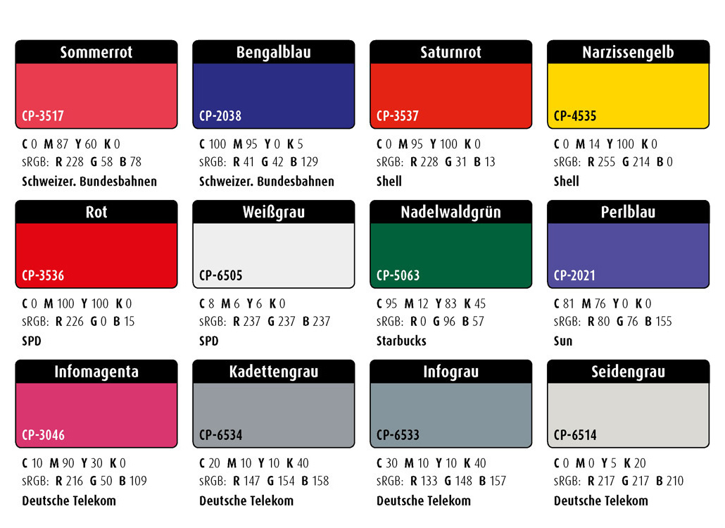 Farbwelten-Set-68: CI-Farben (Corporate-Identity-Farben)