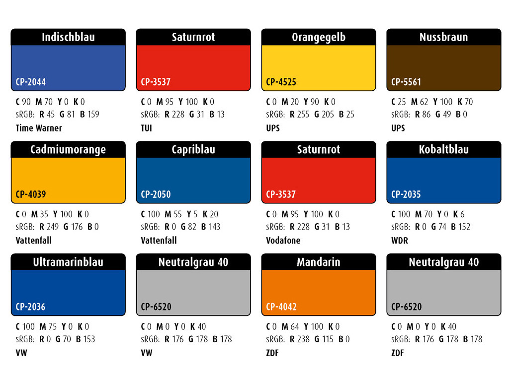 Farbwelten-Set-68: CI-Farben (Corporate-Identity-Farben)