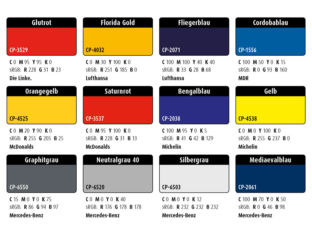 Farbwelten-Set-68: CI-Farben (Corporate-Identity-Farben)