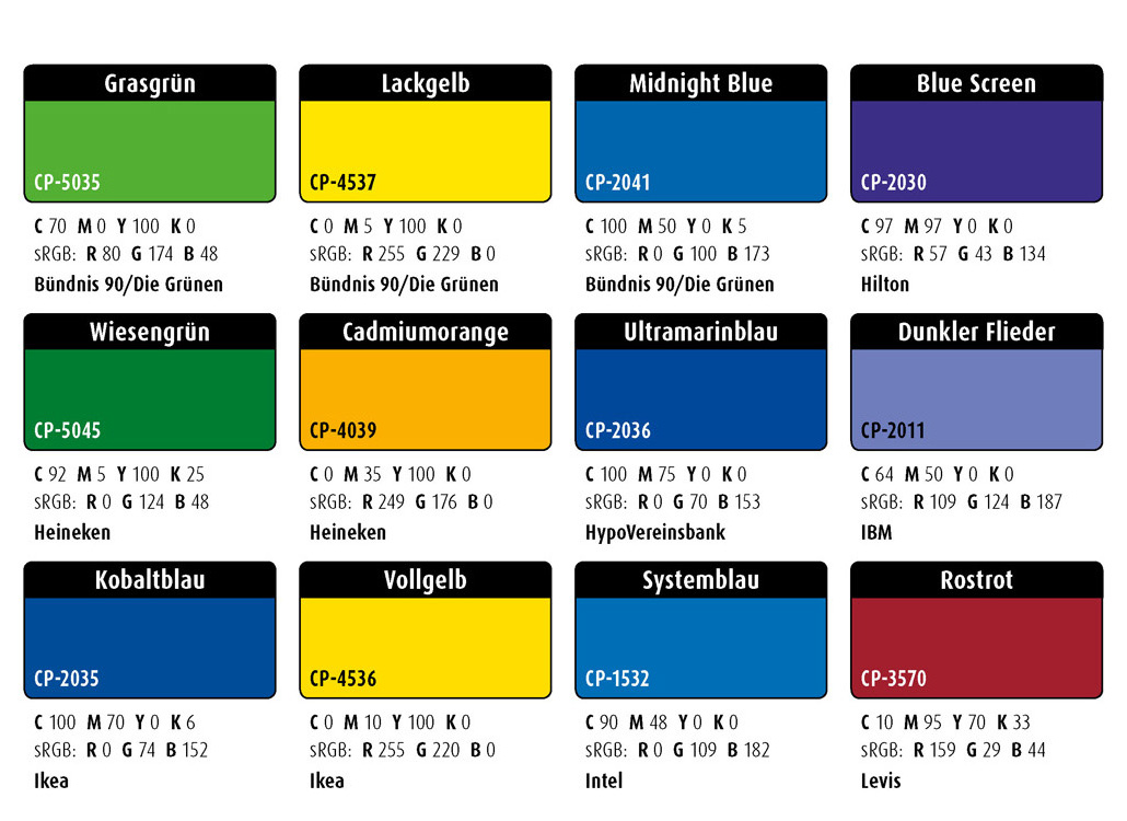 Farbwelten-Set-68: CI-Farben (Corporate-Identity-Farben)