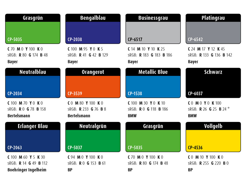 Farbwelten-Set-68: CI-Farben (Corporate-Identity-Farben)