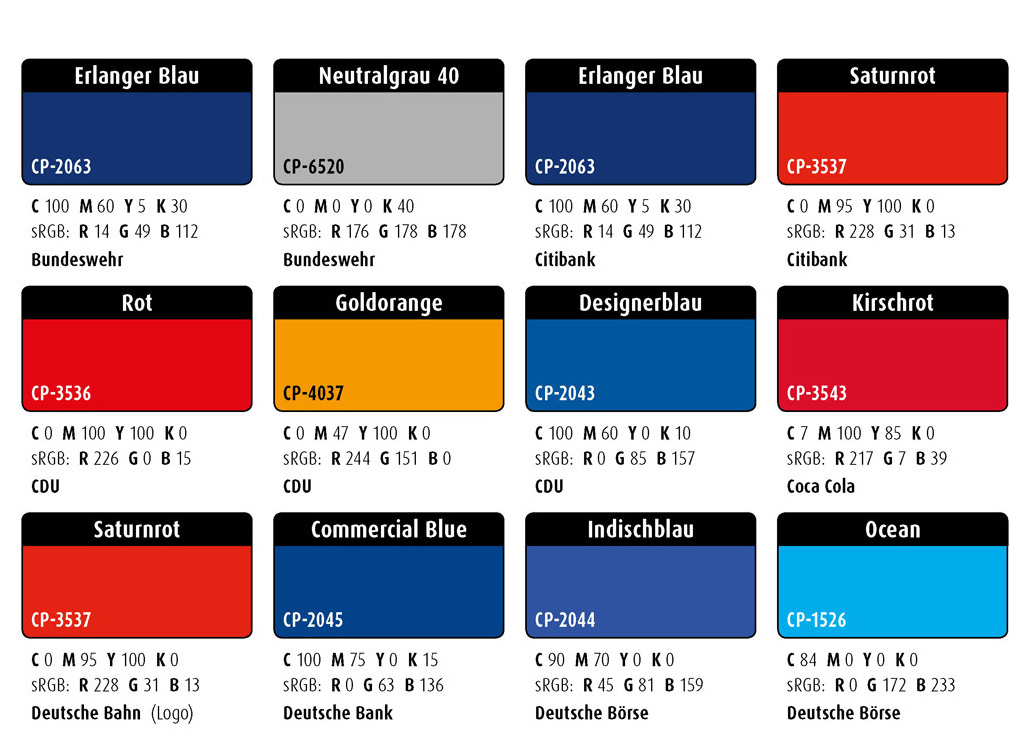 Farbwelten-Set-68: CI-Farben (Corporate-Identity-Farben)