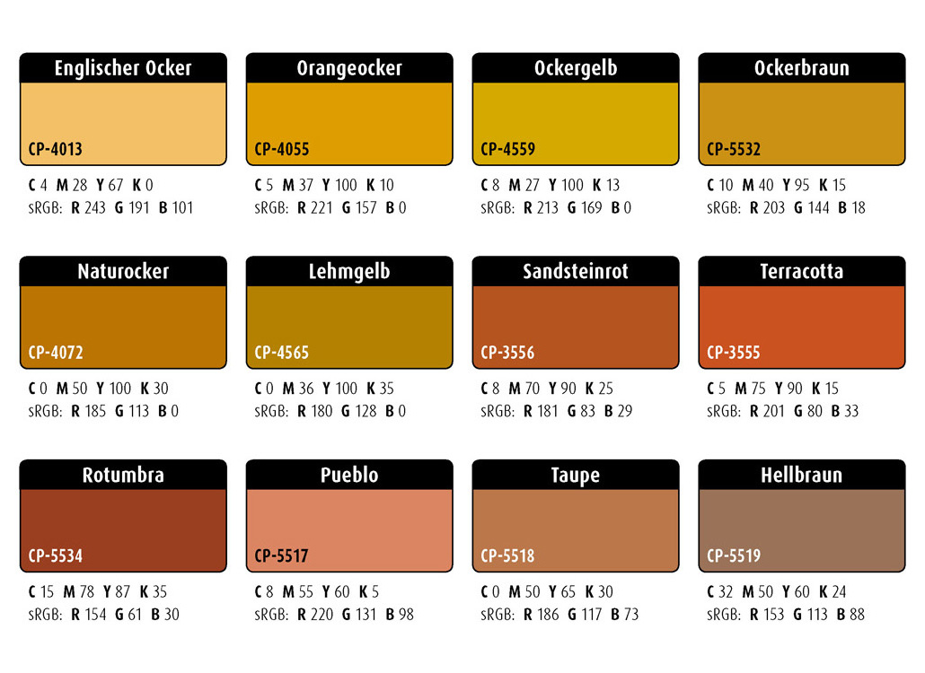 Farbwelten-Set-48: Erdfarben