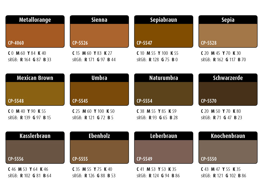 Farbwelten-Set-48: Erdfarben