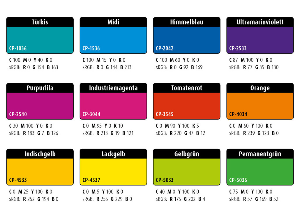 Farbwelten-Set-61: Gesättigt–Ungesättigt-Kontrast