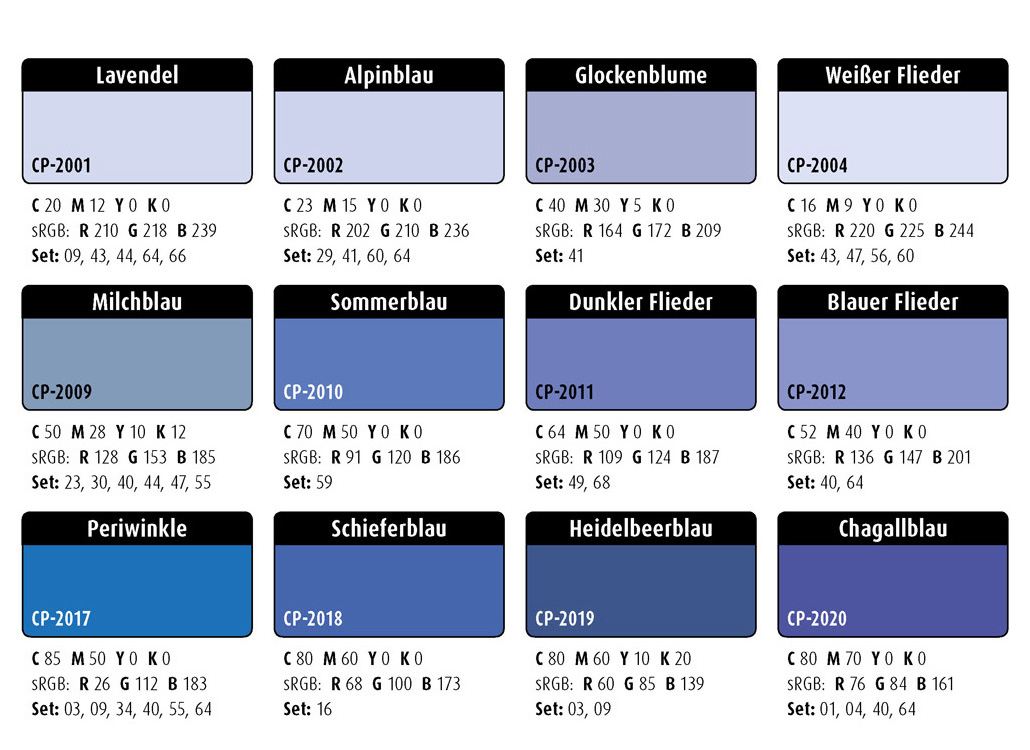 Farbwelten-Blautöne