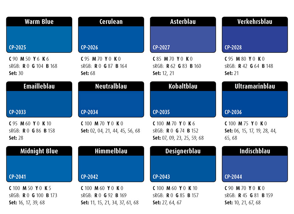Farbwelten-Blautöne