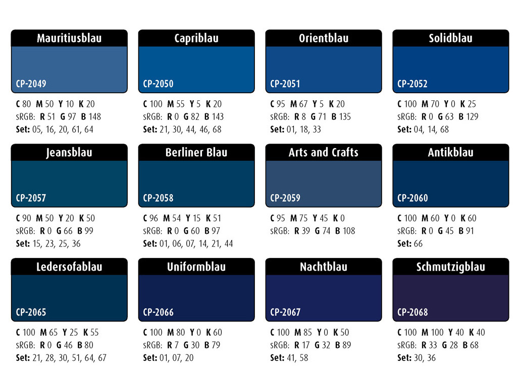 Farbwelten-Blautöne