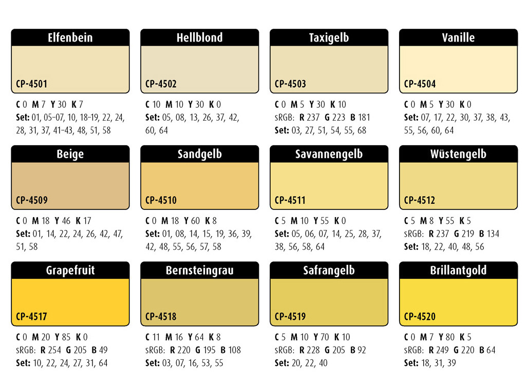 Farbwelten-Gelbtöne