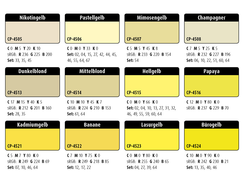 Farbwelten-Gelbtöne