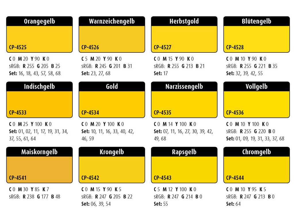Farbwelten-Gelbtöne