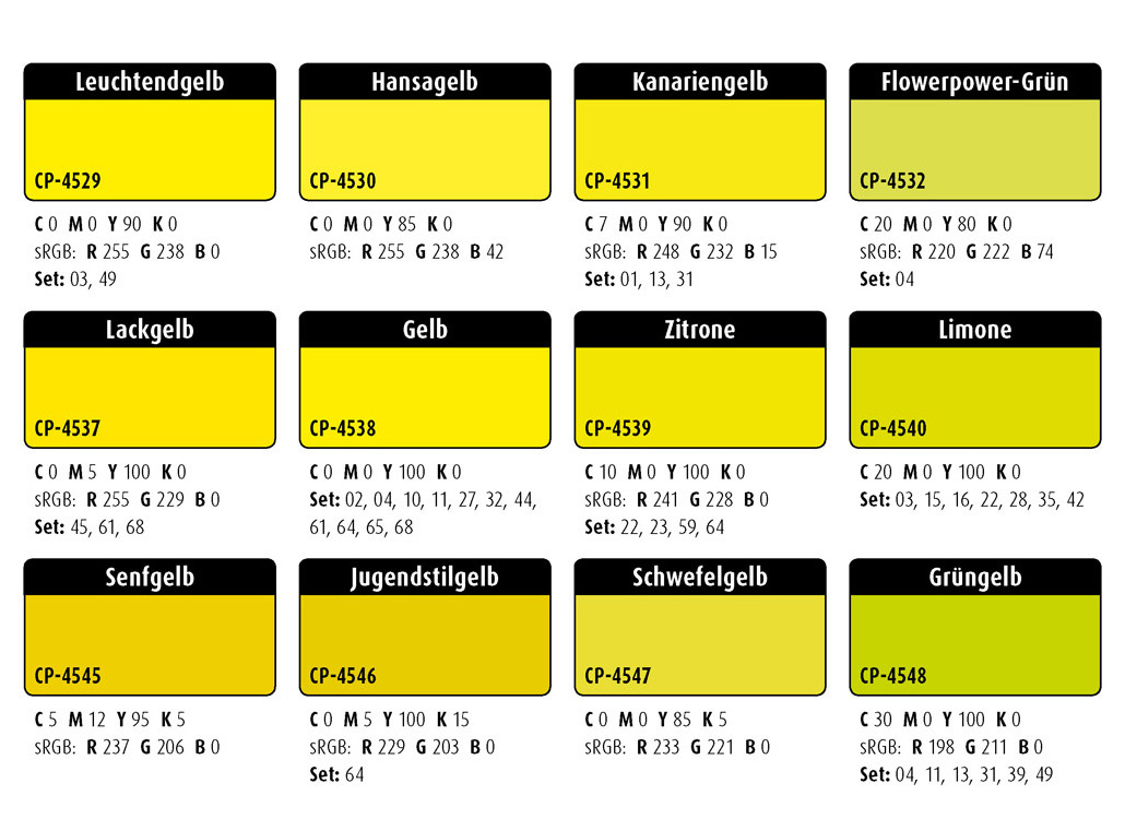 Farbwelten-Gelbtöne