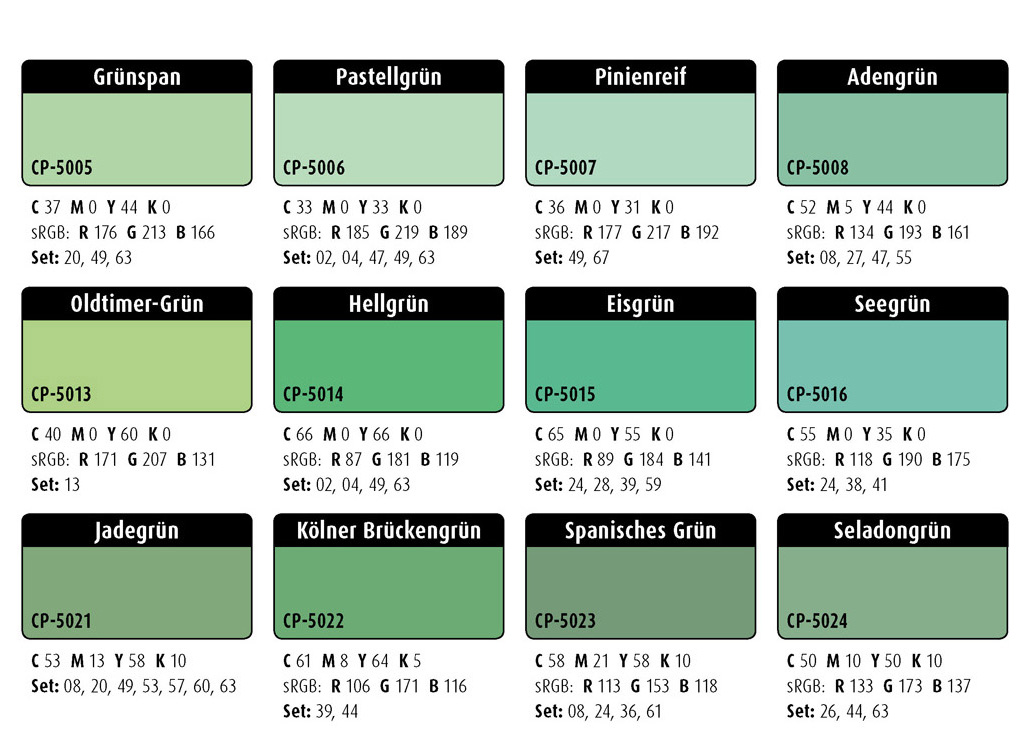 Farbwelten-Grüntöne