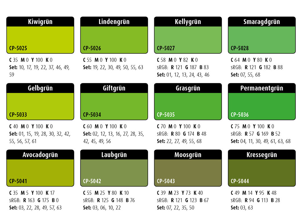 Farbwelten-Grüntöne