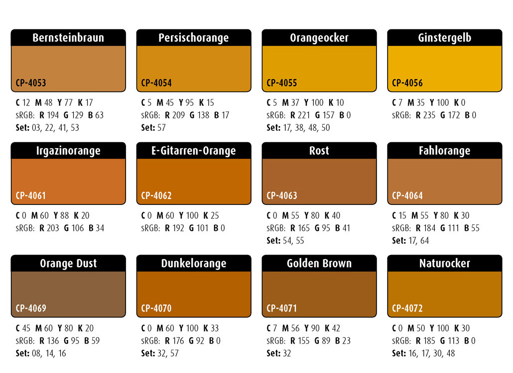 Farbwelten-Orangetöne