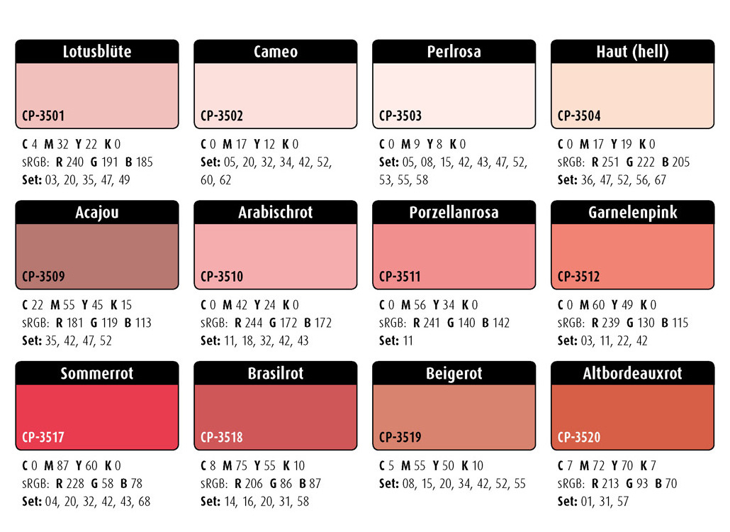 Farbwelten-Rottöne