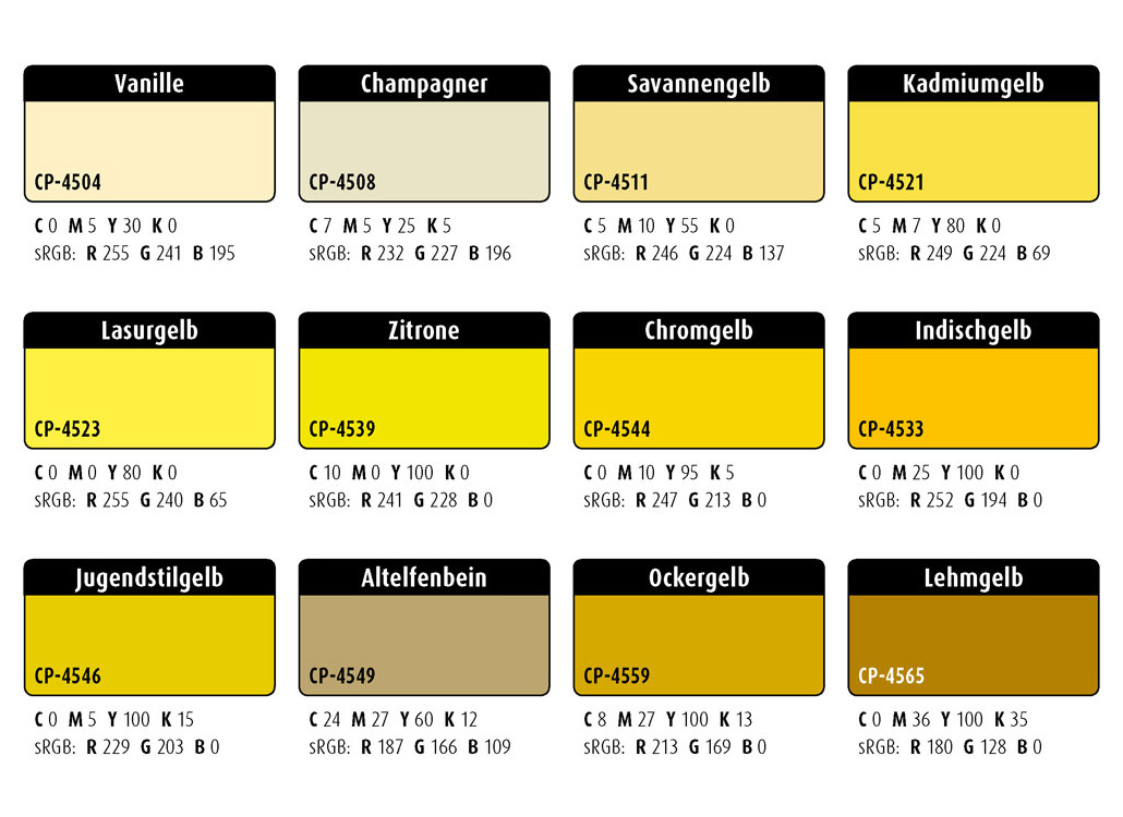 Farbwelten-Set-64: Komplementärkontrast Gelb–Blau