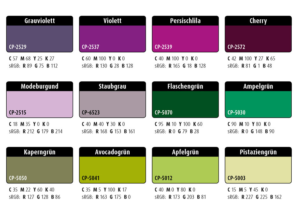 Farbwelten-Set-63: Komplementärkontrast Magenta–Grün