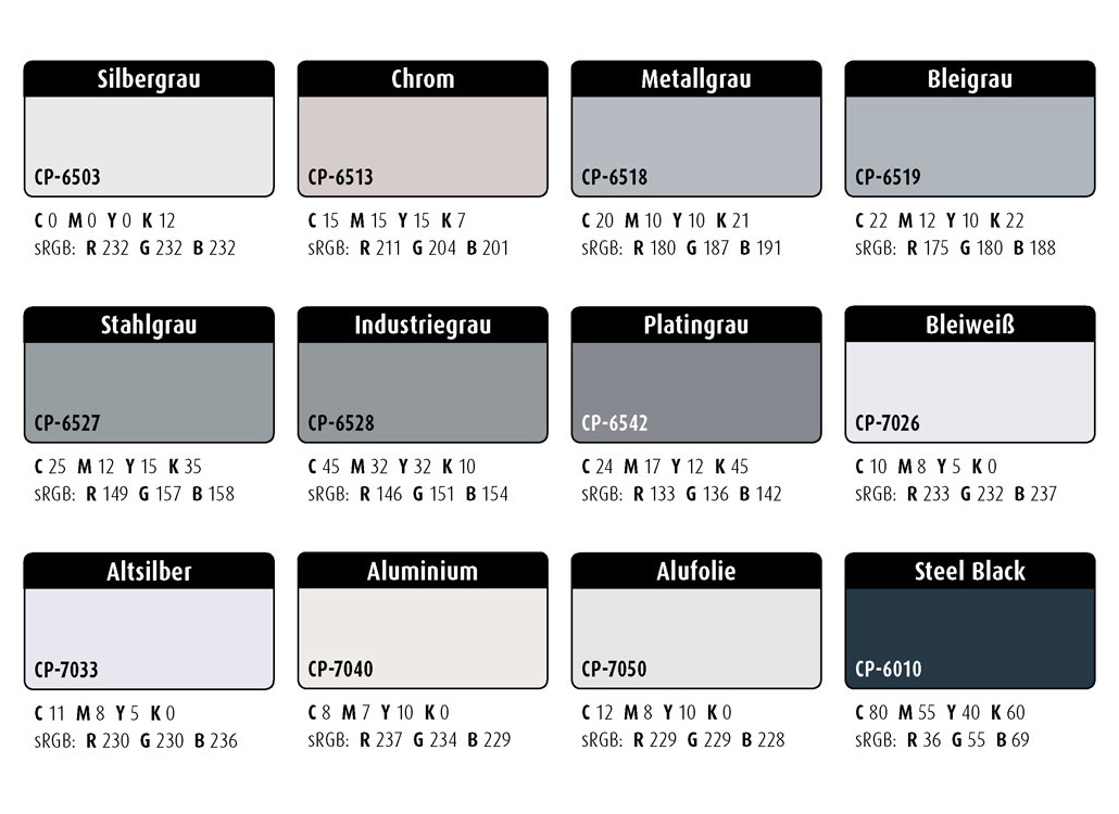 Farbwelten-Set-54: Metall