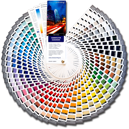 Der Cleverprinting Farbwelten Farbfächer